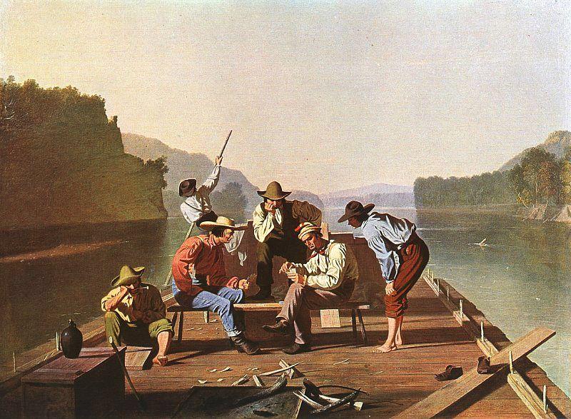 Bingham, George Caleb Raftsmen Playing Cards China oil painting art